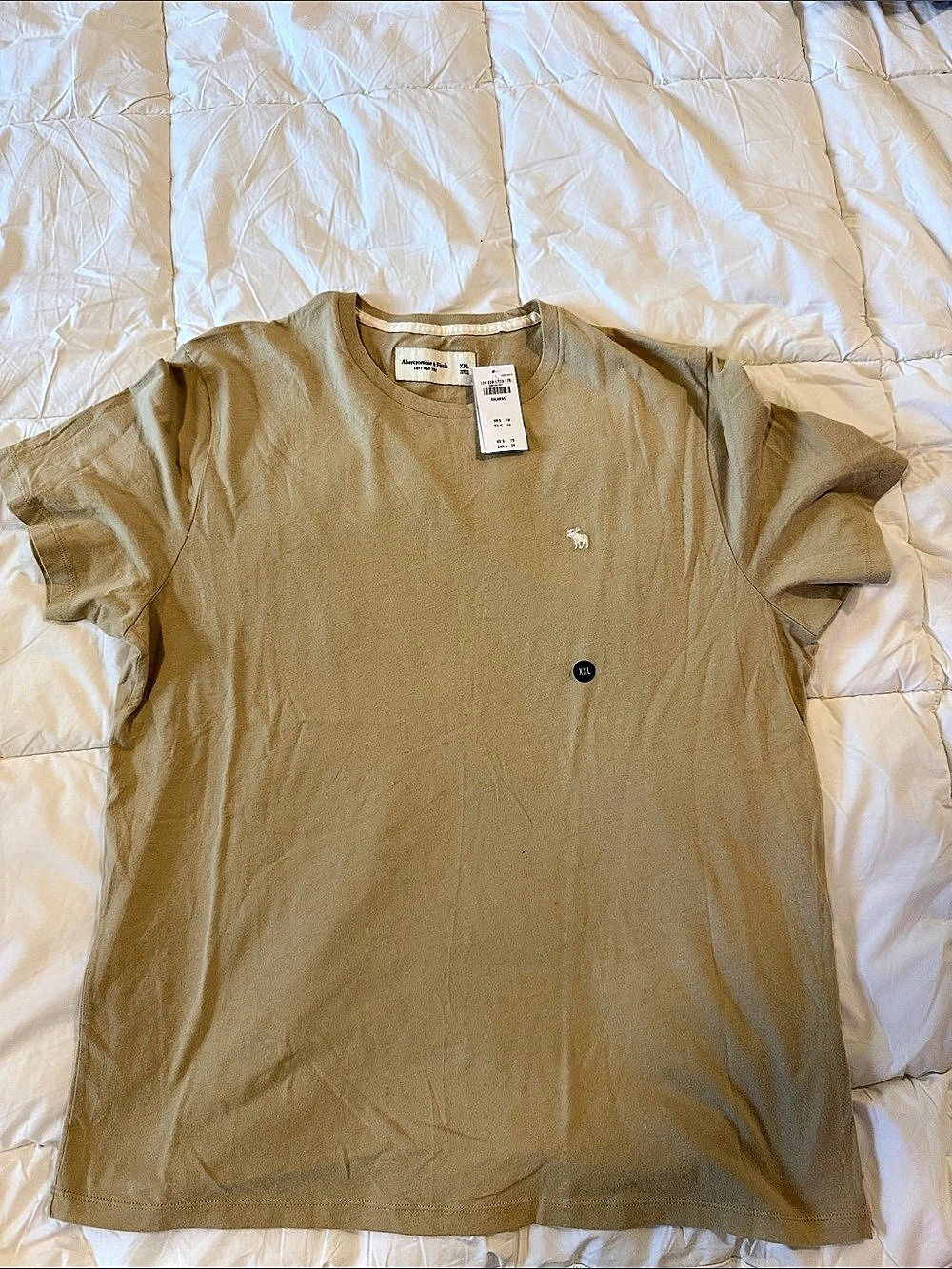 Vintage Abercrombie & Fitch Soft A&F Tee Short Sleeve Brown XXL